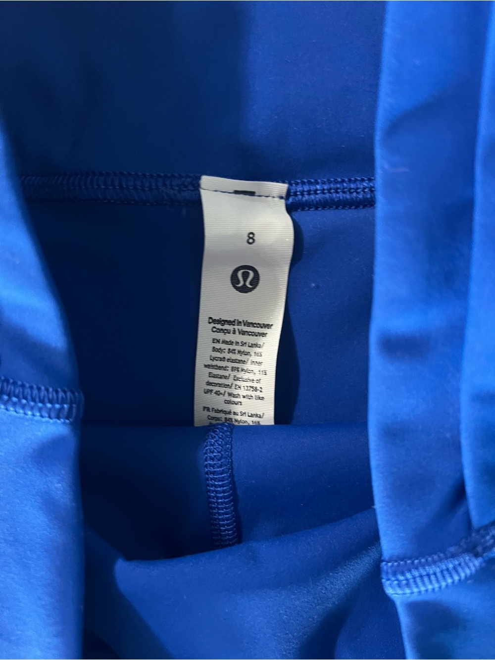 lululemon athletica Fast and Free High Rise Bike Shorts - Cobalt Blue - Picture 3 of 8